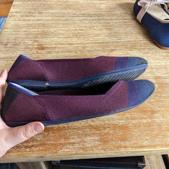 Rothy's size 10 Blackberry Captoe flats - Picture 3 of 5